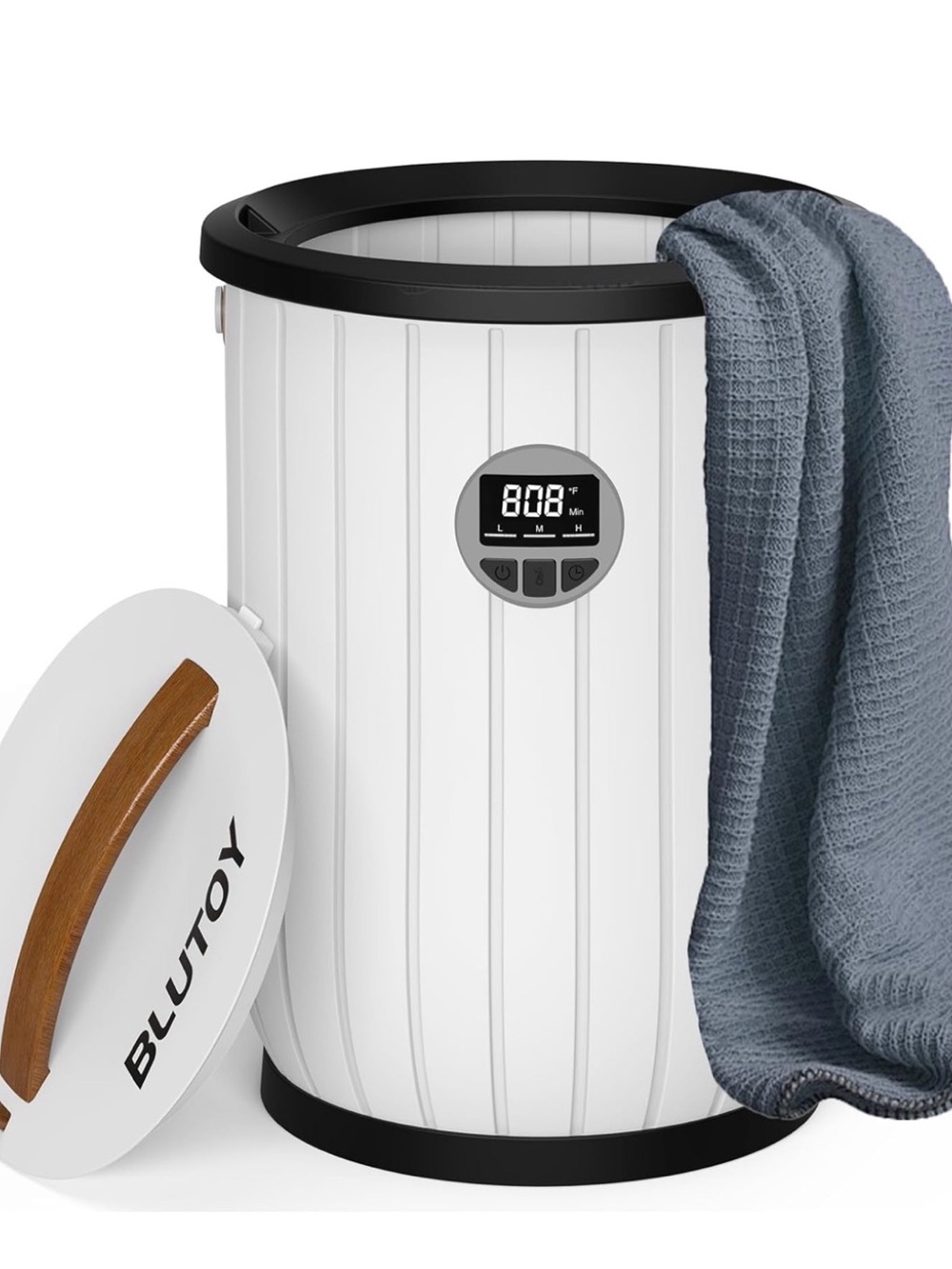 Towel Warmers for Bathroom, 20L Large Bucket with LED Display, 3 Heating Modes